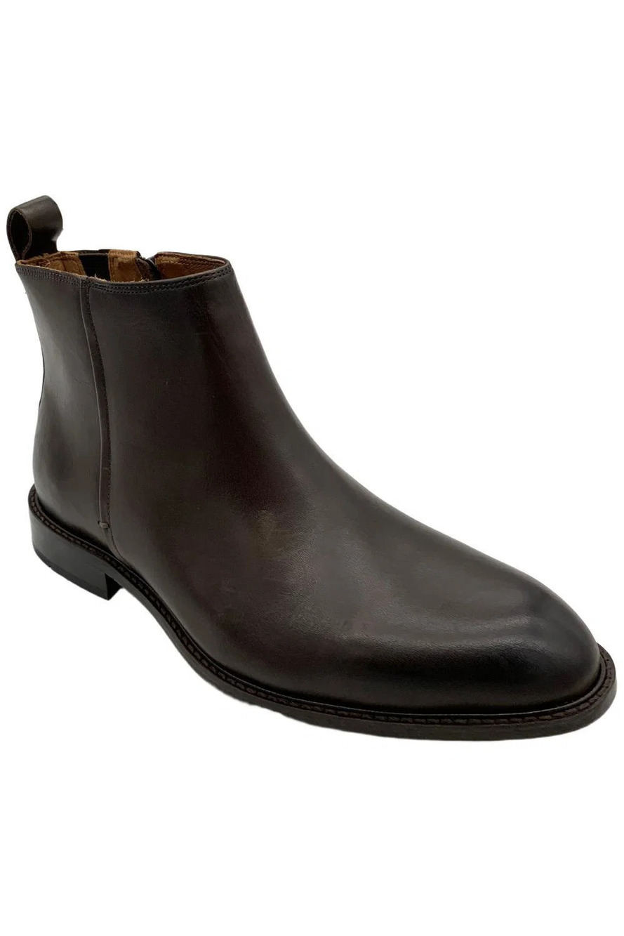 Donald Pliner Women's Ismael Leather Ankle Boots Dark Brown - Medium